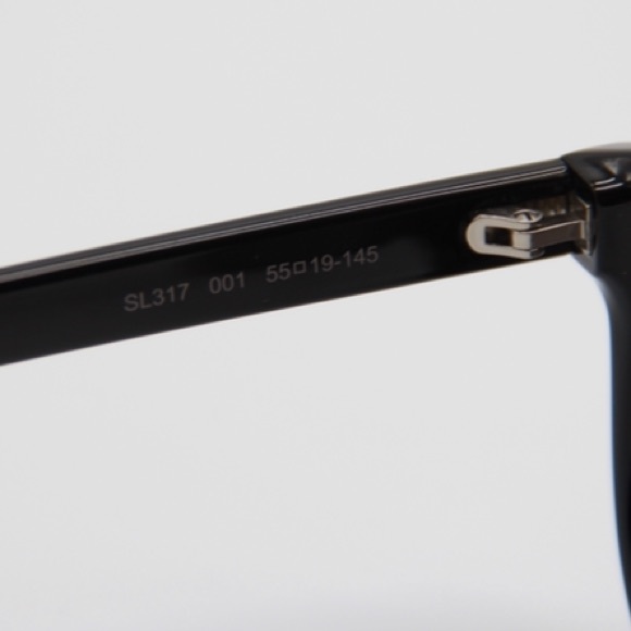NEW SL317 001 SUNGLASSES SAINT LAURENT SL 317 BLACK EYEWEAR SAINT LAURENT NEW - Picture 11 of 12